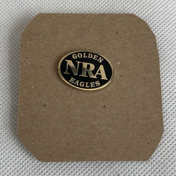 NRA Golden Eagles Pin National Rifle Association Vintage Very Good Condition - Picture 2 of 3